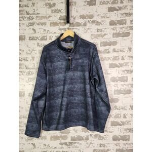 Ariat Wesley Sweater Large Blue Aztec Western Pullover Sweatshirt